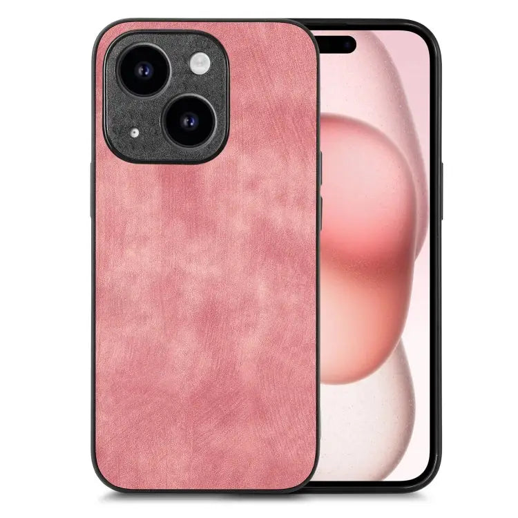Vintage Leather PC Back Cover Phone Case For iPhone 15 For iPhone 14 Plus For iPhone 14 For iPhone 14 Pro - For iPhone