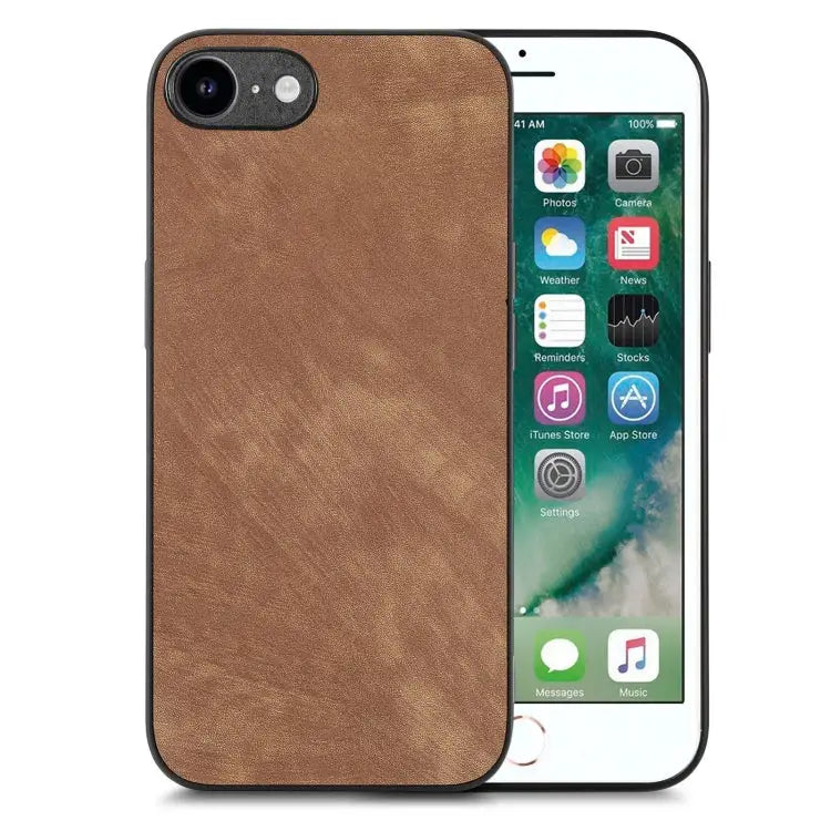 Vintage Leather PC Back Cover Phone Case - For iPhone 6 / 6s / Brown - Apple Accessories