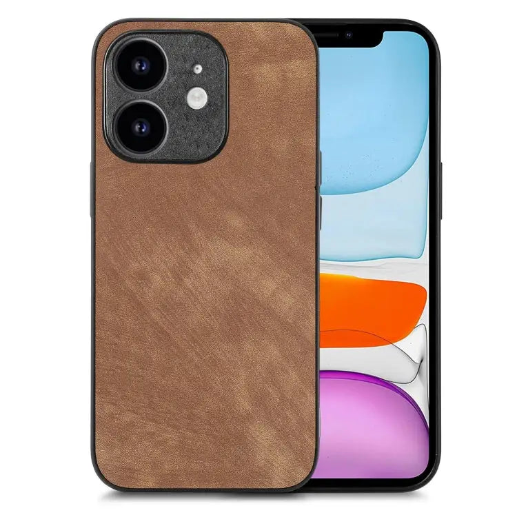 Vintage Leather PC Back Cover Phone Case For iPhone XR For iPhone XS Max For iPhone 7 / 8 / SE 2022 / SE 2020