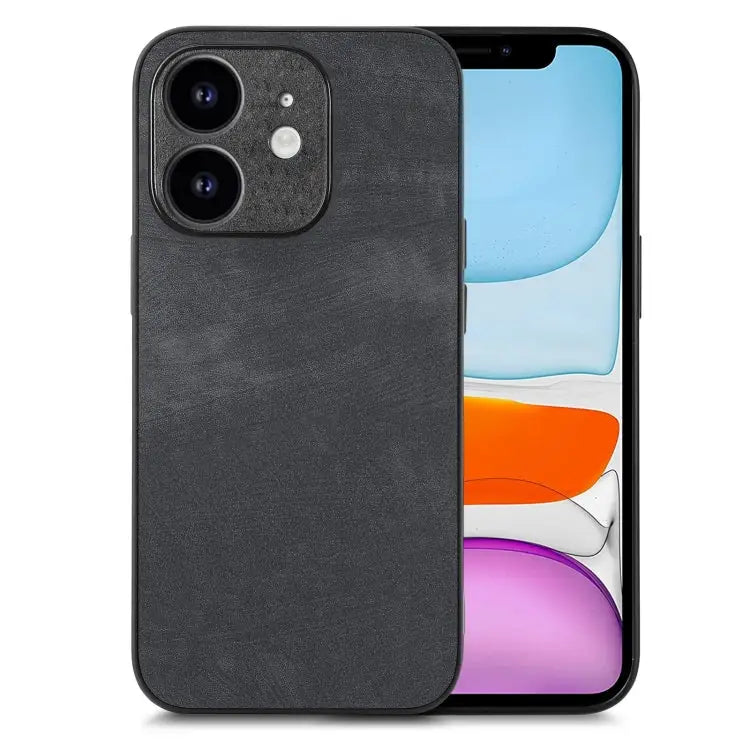 Vintage Leather PC Back Cover Phone Case For iPhone XR For iPhone XS Max For iPhone 7 / 8 / SE 2022 / SE 2020