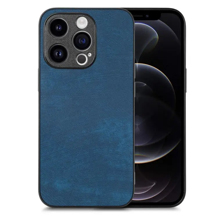 Vintage Leather PC Back Cover Phone Case For iPhone XR For iPhone XS Max For iPhone 7 / 8 / SE 2022 / SE 2020