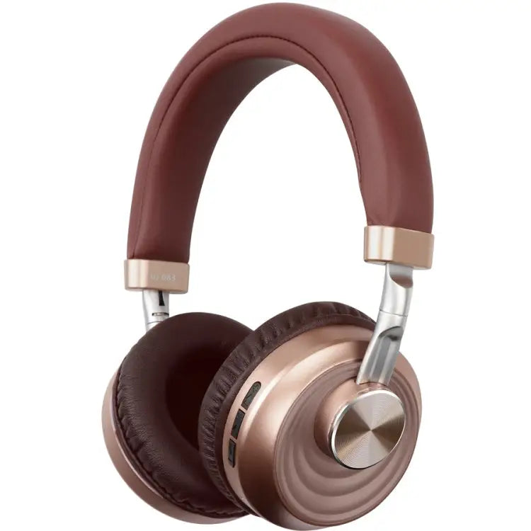VJ083 Folding Wireless Headset Bluetooth Competitive Game Music Sports Plug Cartoon Wireless Headset - Gold - Apple