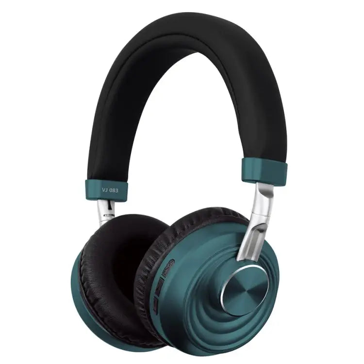 VJ083 Folding Wireless Headset Bluetooth Competitive Game Music Sports Plug Cartoon Wireless Headset - Green - Apple