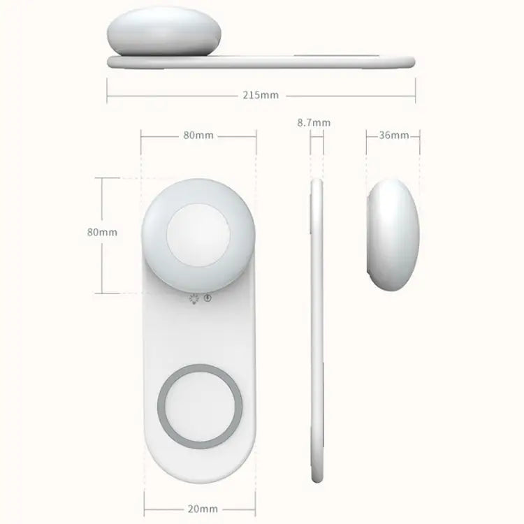 VN003 Multifunctional Wireless Charging LED Desk Lamp Separate Magnetic Touch Dimming Night Light - VN003