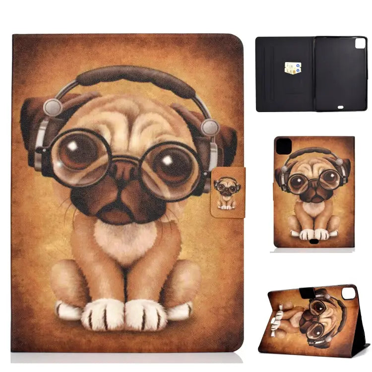 Voltage TPU Left and Right Open Flat Leather Case with Sleep Function & Card Buckle Anti-skid Strip For iPad Pro 11