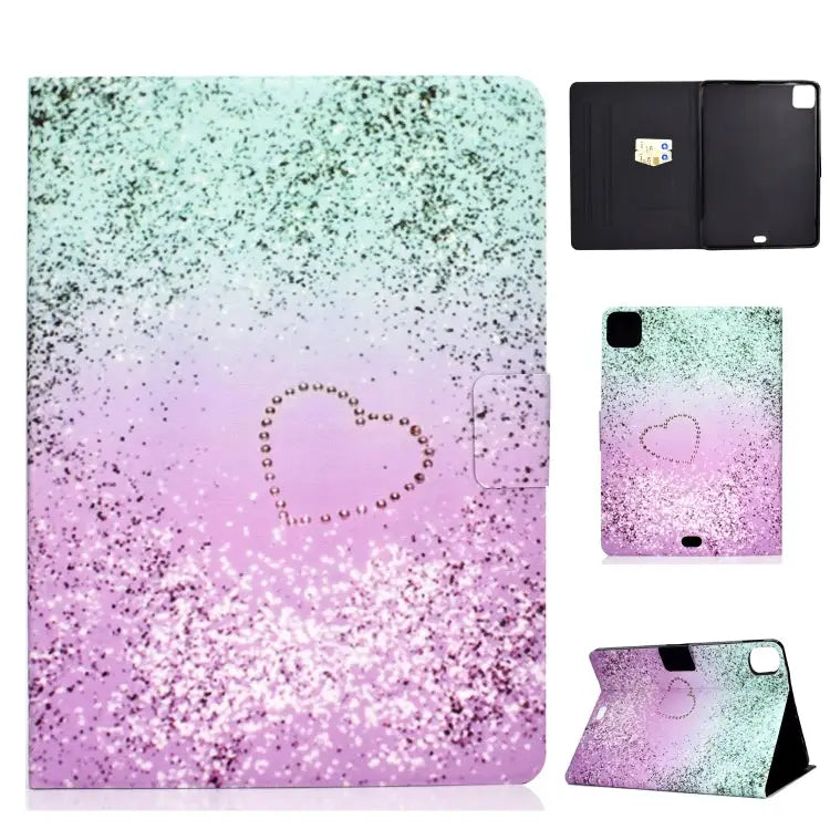 Voltage TPU Left and Right Open Flat Leather Case with Sleep Function & Card Buckle Anti-skid Strip For iPad Pro 11