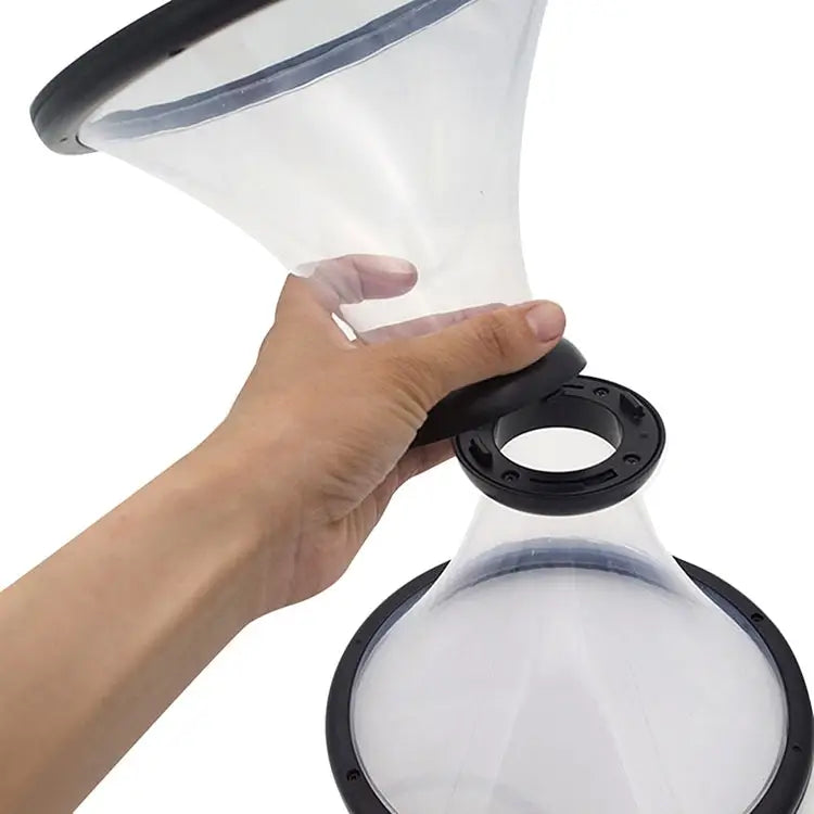 Vortex Bank Decompression Transparent Funnel Gravity Rotating Coin Storage Box Funnel - Funnel