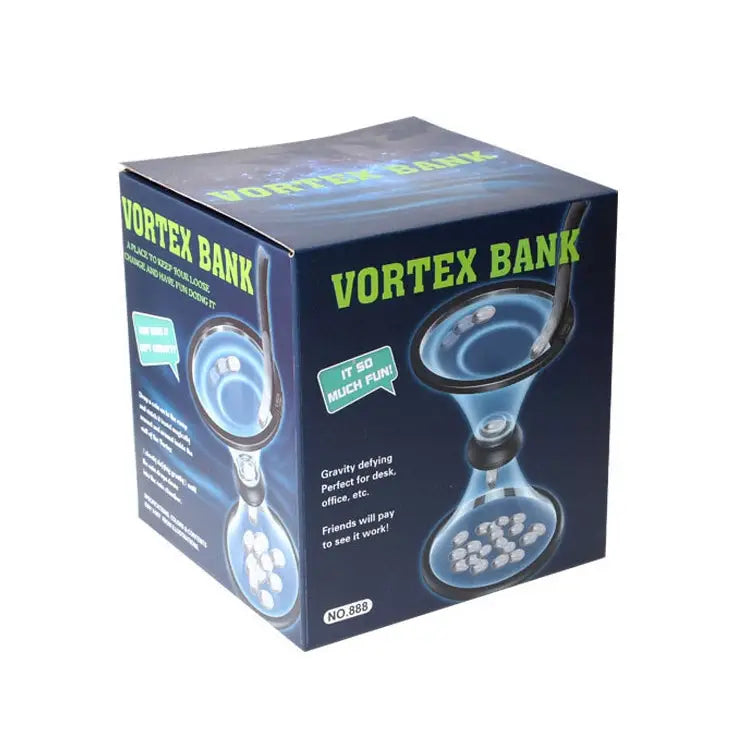 Vortex Bank Decompression Transparent Funnel Gravity Rotating Coin Storage Box Funnel - Funnel