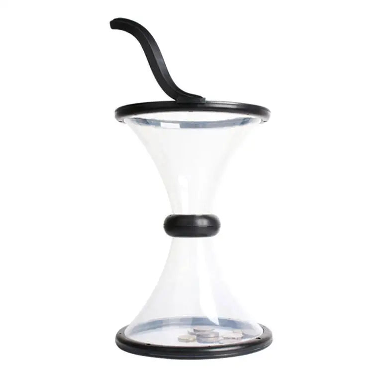 Vortex Bank Decompression Transparent Funnel Gravity Rotating Coin Storage Box Funnel - Funnel