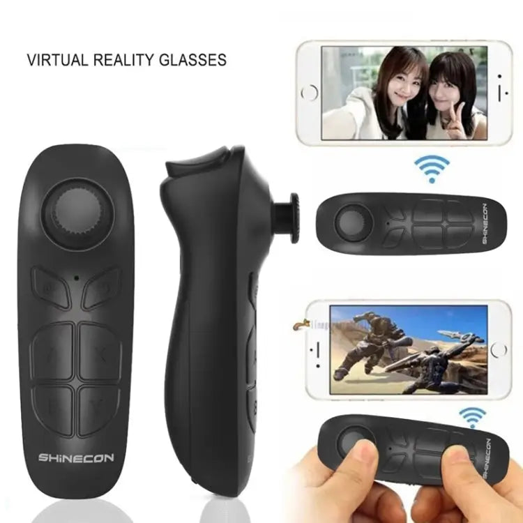 VR SHINECON SC-B03 VR Game Wireless Bluetooth Remote Control Handle Selfie Stick Remote Control Video Playback SC-B03