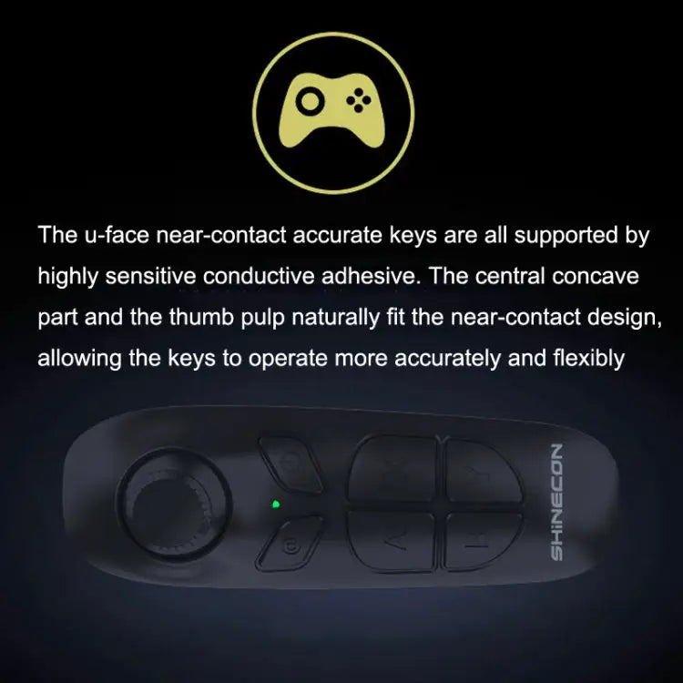VR SHINECON SC-B03 VR Game Wireless Bluetooth Remote Control Handle Selfie Stick Remote Control Video Playback SC-B03