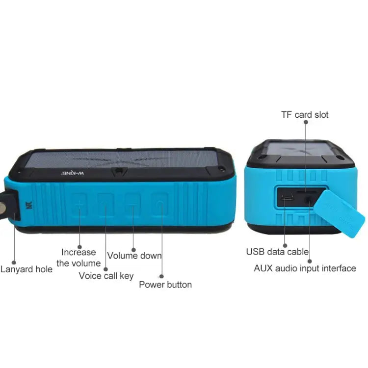 W-KING S20 Loundspeakers IPX6 Waterproof Bluetooth Speaker Portable NFC Bluetooth Speaker For Outdoors/Shower/BIcycle