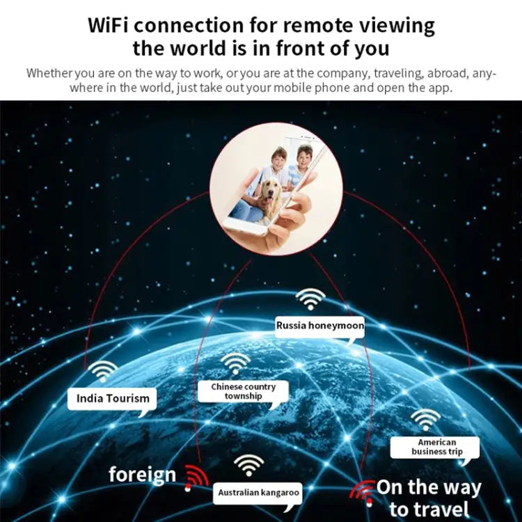 W18 1080P HD WiFi Smart Mini Security Camera Support 155 Degrees Wide Angle & Motion Detection & Infrared Night Vision