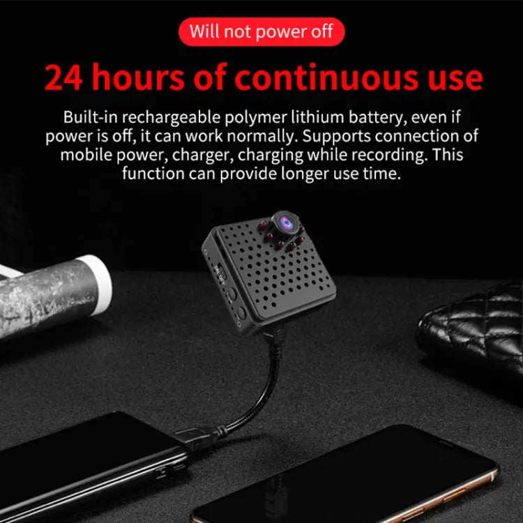 W18 1080P HD WiFi Smart Mini Security Camera Support 155 Degrees Wide Angle & Motion Detection & Infrared Night Vision