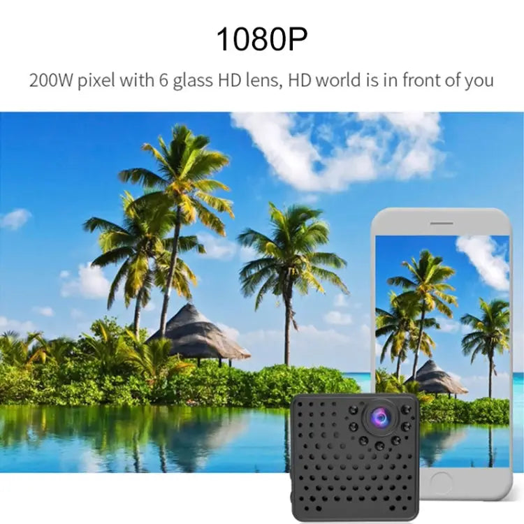 W18 1080P HD WiFi Smart Mini Security Camera Support 155 Degrees Wide Angle & Motion Detection & Infrared Night Vision