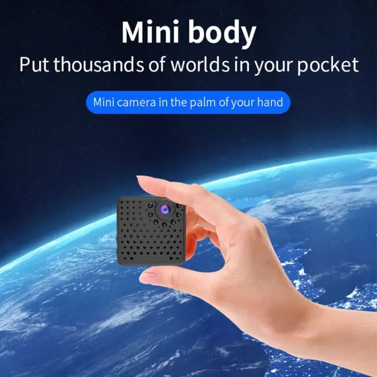 W18 1080P HD WiFi Smart Mini Security Camera Support 155 Degrees Wide Angle & Motion Detection & Infrared Night Vision