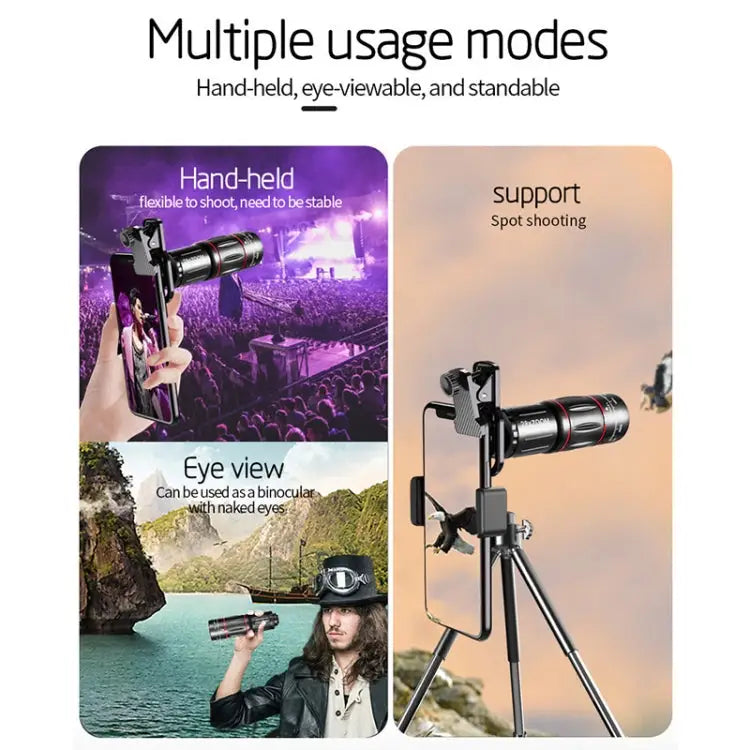 W28-QK Mobile Phone Universal Lens Telescope 28X Big Pocket Set Big Pocket - Big Pocket