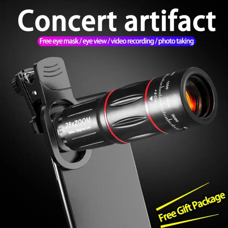 W28-QK Mobile Phone Universal Lens Telescope 28X Big Pocket Set Big Pocket - Big Pocket
