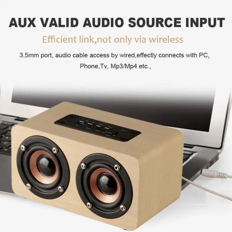 W5 High-end Wooden Wireless Bluetooth Speaker W5+ - Apple Accessories