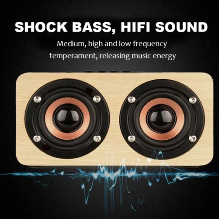 W5 High-end Wooden Wireless Bluetooth Speaker W5+ - Apple Accessories