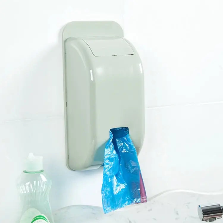 Wall Hanging Extraction Garbage Bag Storage Box Size: 30.0 x 14.0 x 10.0cm Random Color Delivery Hanging Storage Box