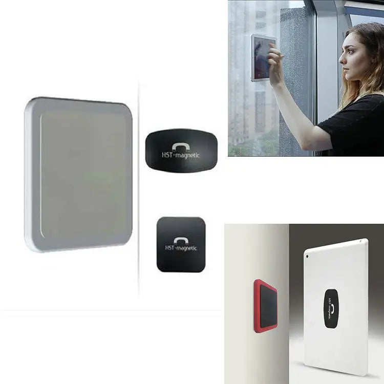 Wall-mounted iPad Magnetic Adsorption Universal Sticker Mobile Phone Wall Bracket - White