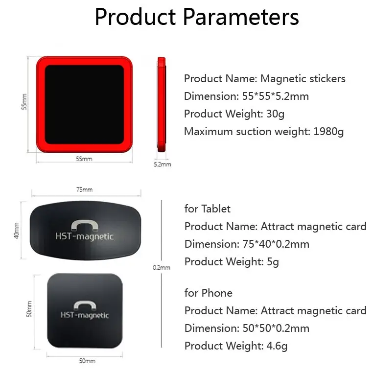 Wall-mounted iPad Magnetic Adsorption Universal Sticker Mobile Phone Wall Bracket