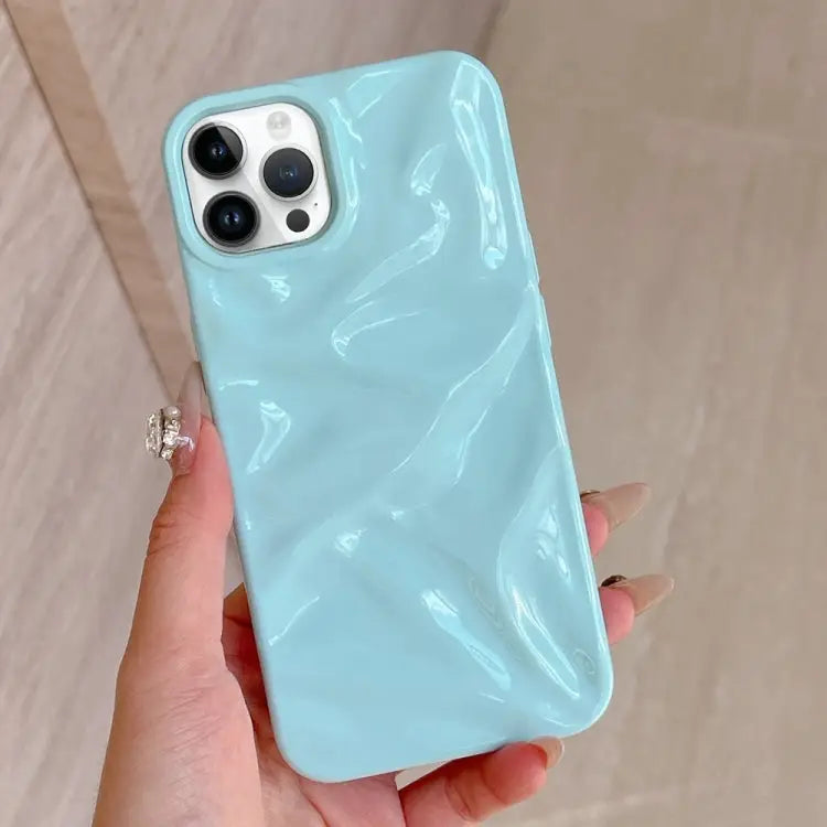 Water Ripple Electroplating Paint TPU Phone Case For iPhone 12 Pro Max For iPhone 12 Pro - For iPhone 12 Pro Max / Sky