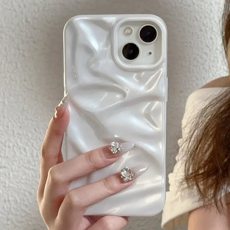 Water Ripple Electroplating Paint TPU Phone Case For iPhone 14 Plus For iPhone 14 - Apple Accessories