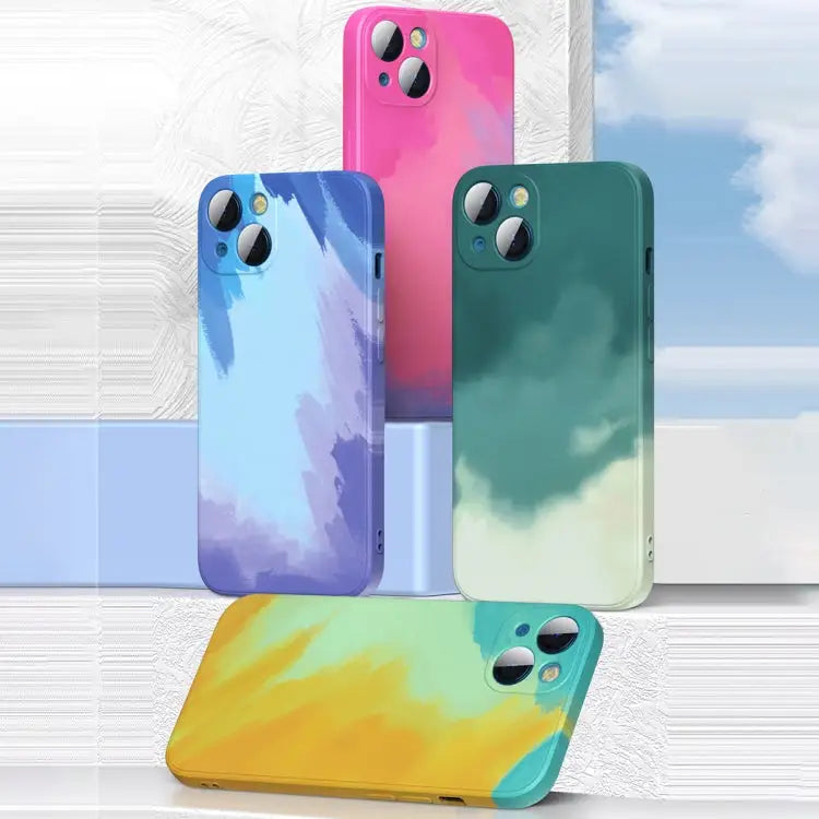 Watercolor TPU Shockproof Phone Case For iPhone 13 mini For iPhone 13 For iPhone 13 Pro For iPhone 13 Pro Max