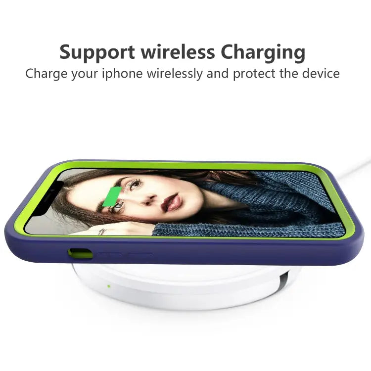Wave Pattern 3 in 1 Silicone + PC Shockproof Protective Case For iPhone 13 Pro Max - Apple Accessories