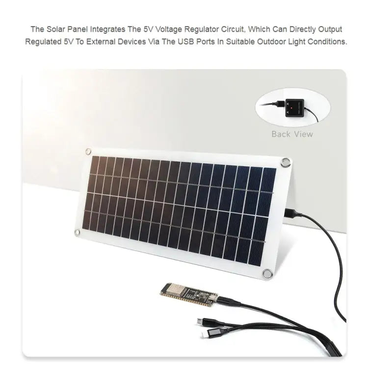 Waveshare 18V 10W Semi-flexible Polycrystalline Silicon Solar Panel 24167 - 24167
