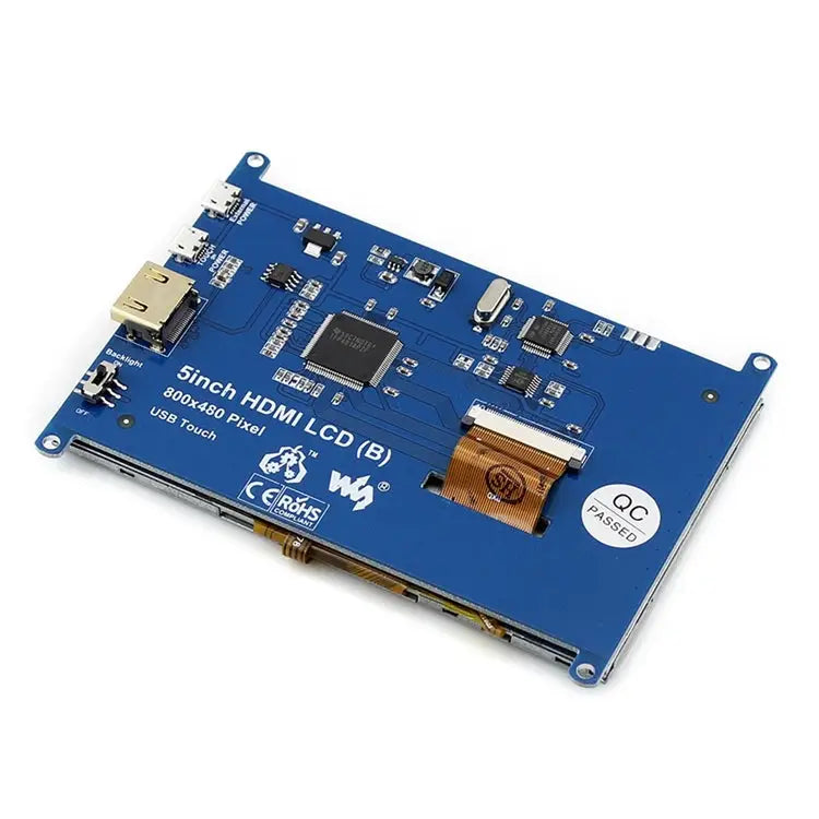 WAVESHARE 5 Inch HDMI LCD (B) 800x480 Touch Screen for Raspberry Pi Supports Various Systems 5 Inch HDMI LCD (B) - 5