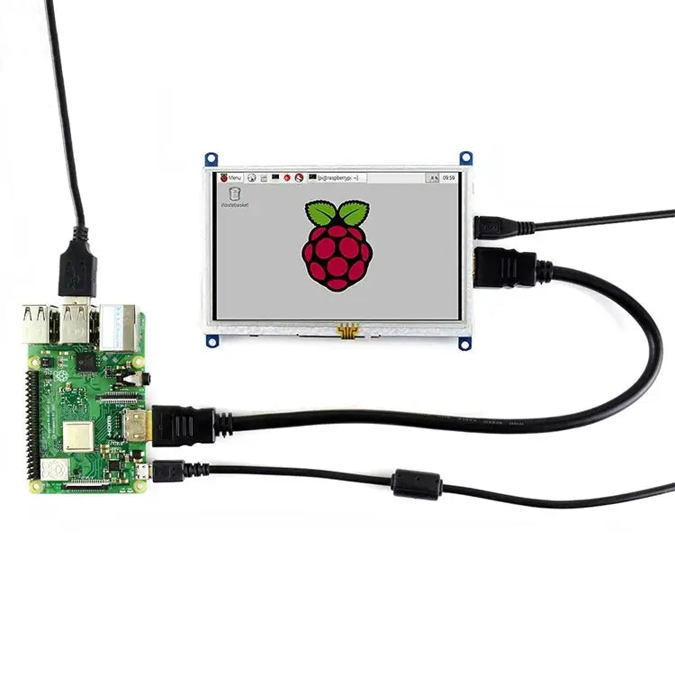 WAVESHARE 5 Inch HDMI LCD (B) 800x480 Touch Screen for Raspberry Pi Supports Various Systems 5 Inch HDMI LCD (B) - 5