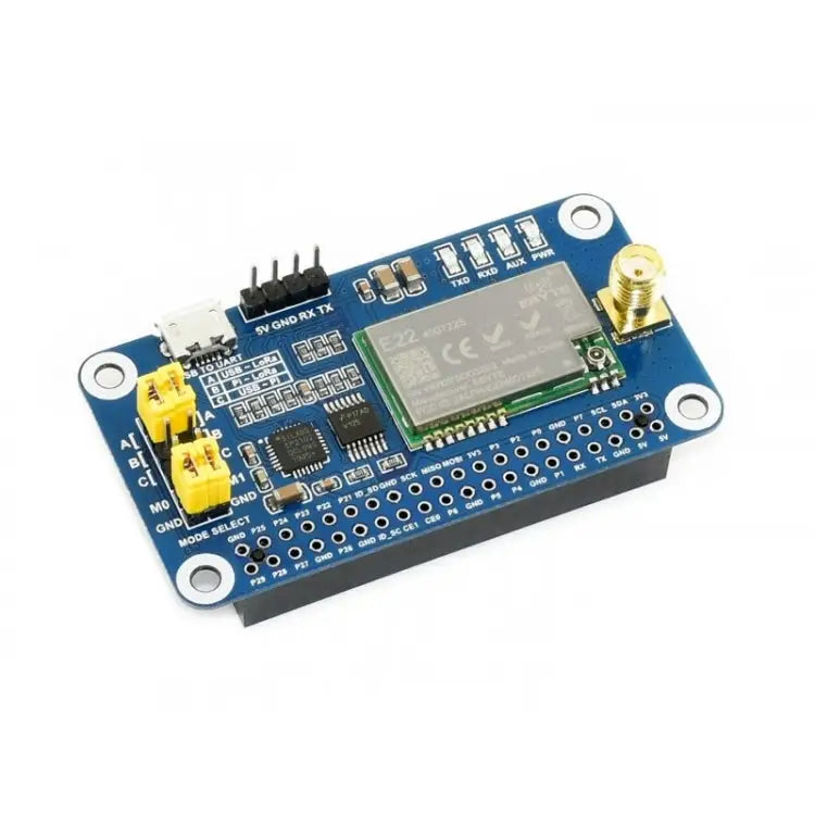 Waveshare LoRa HAT 433MHz Frequency Band for Raspberry Pi Applicable for Europe / Asia / Africa 433MHz - 433MHz
