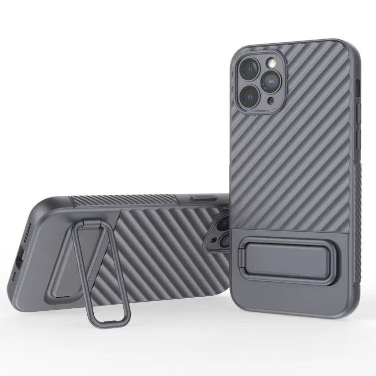 Wavy Texture TPU Phone Case with Lens Film For iPhone 12 Pro Max For iPhone 12 Pro For iPhone 11 Pro For iPhone XS Max
