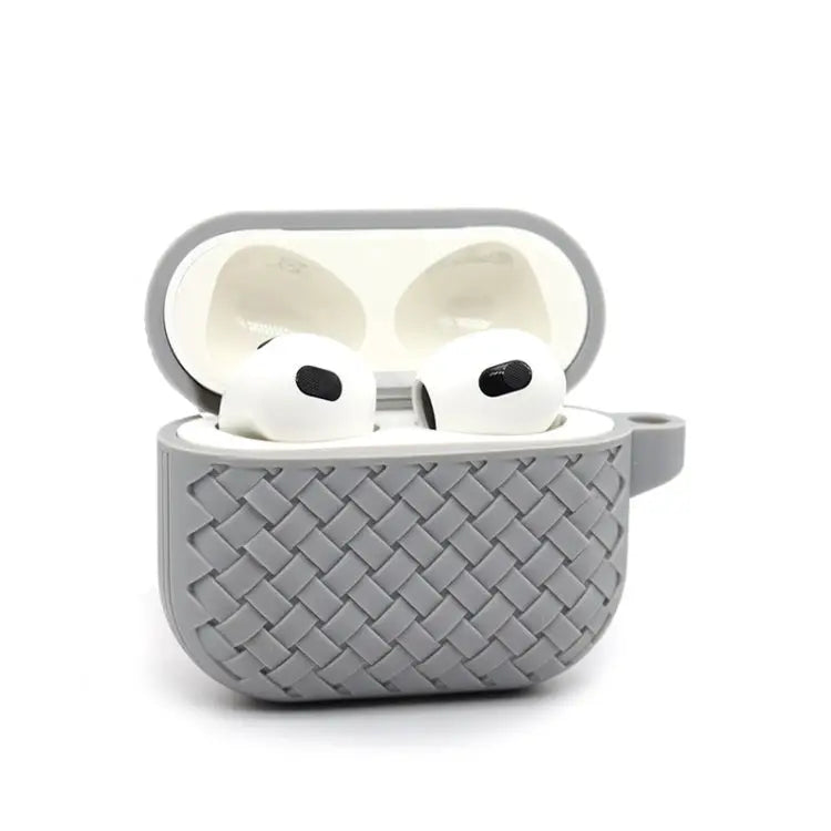 Weave Texture TPU Protective Case For AirPods 3 For AirPods Pro For AirPods 2 / 1 - For AirPods Pro / Grey - Apple
