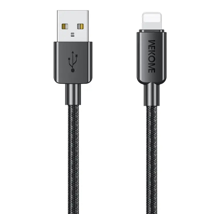 WEKOME WDC-03 Tidal Energy Series 2.4A USB to 8 Pin Braided Data Cable Length: 1m - USB to 8 Pin / Black