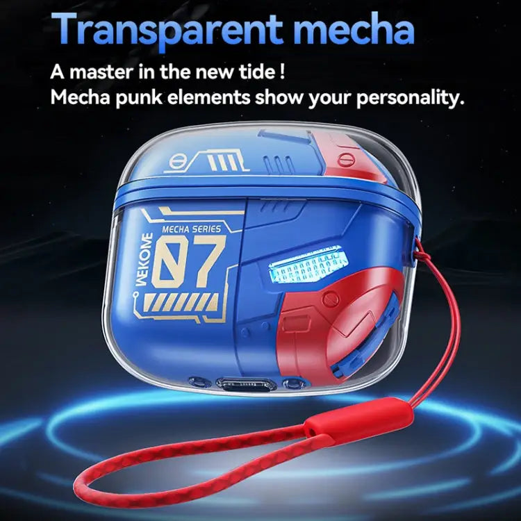 WEKOME WS-07 Armor ENC Noise Reduction Wireless Bluetooth Earphone - Blue - Apple Accessories