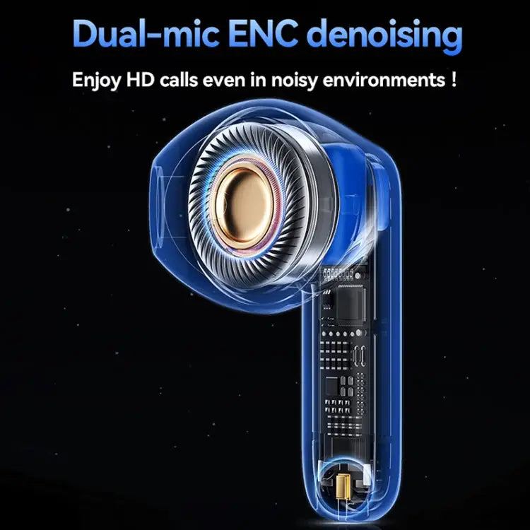 WEKOME WS-07 Armor ENC Noise Reduction Wireless Bluetooth Earphone - Blue - Apple Accessories