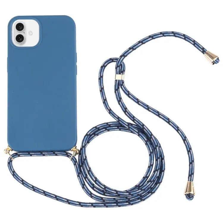 Wheat Straw TPU Shockproof Phone Case with Neck Lanyard For iPhone 16 Pro Max For iPhone 16 Pro For iPhone 16 Plus
