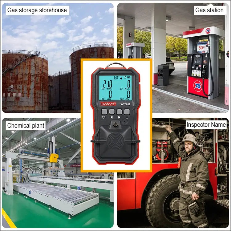 Wintact WT8812 Compound Gas Monitor Detection Alarm - WT8812