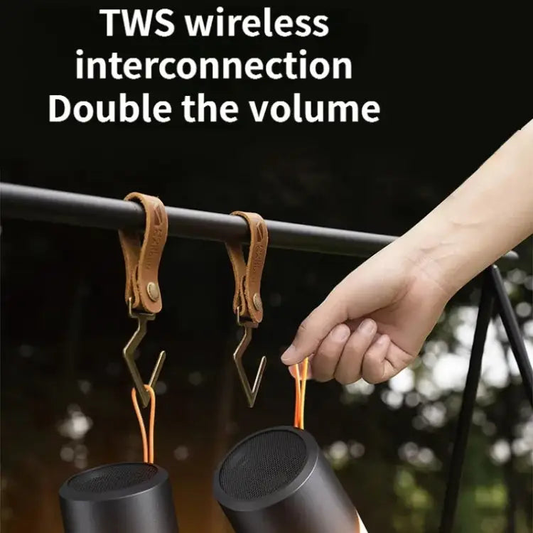 Wireless Bluetooth Speaker With RGB Light Waterproof Stereo Atmosphere Light - Black - Apple Accessories