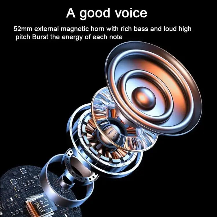 Wireless Bluetooth Speaker With RGB Light Waterproof Stereo Atmosphere Light - Black - Apple Accessories