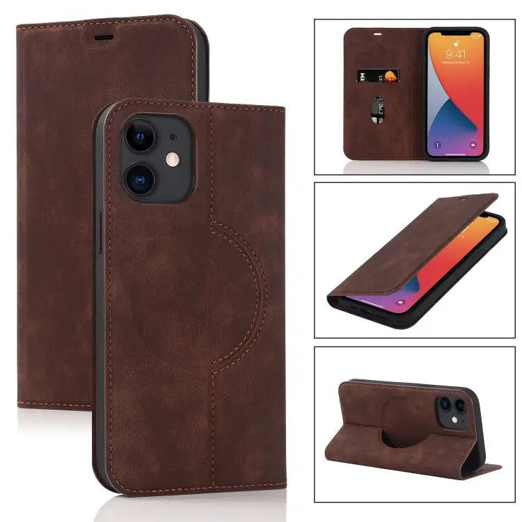Wireless Charging Magsafe Leather Phone Case For iPhone 12 mini For iPhone 12 Pro For iPhone 12 For iPhone 13 mini