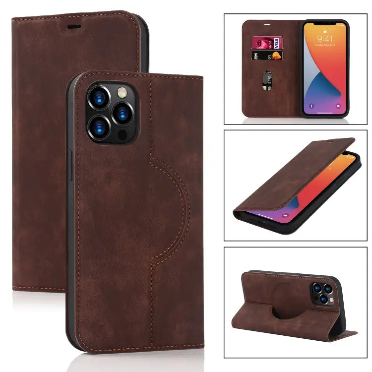 Wireless Charging Magsafe Leather Phone Case For iPhone 12 mini For iPhone 12 Pro For iPhone 12 For iPhone 13 mini