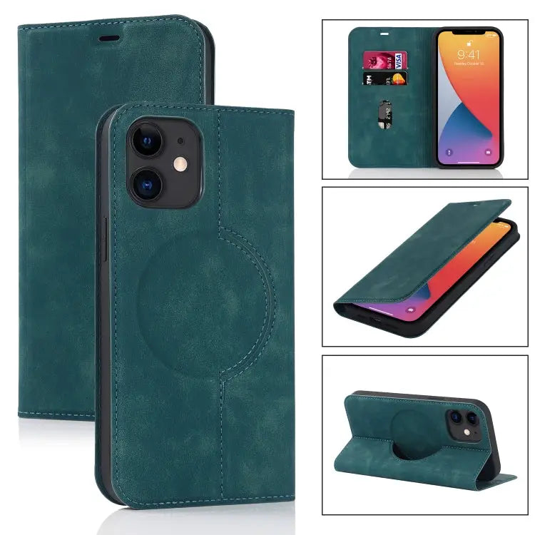 Wireless Charging Magsafe Leather Phone Case For iPhone 12 mini For iPhone 12 Pro For iPhone 12 For iPhone 13 mini