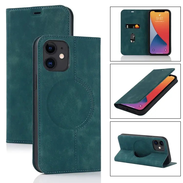 Wireless Charging Magsafe Leather Phone Case For iPhone 12 mini For iPhone 12 Pro For iPhone 12 For iPhone 13 mini