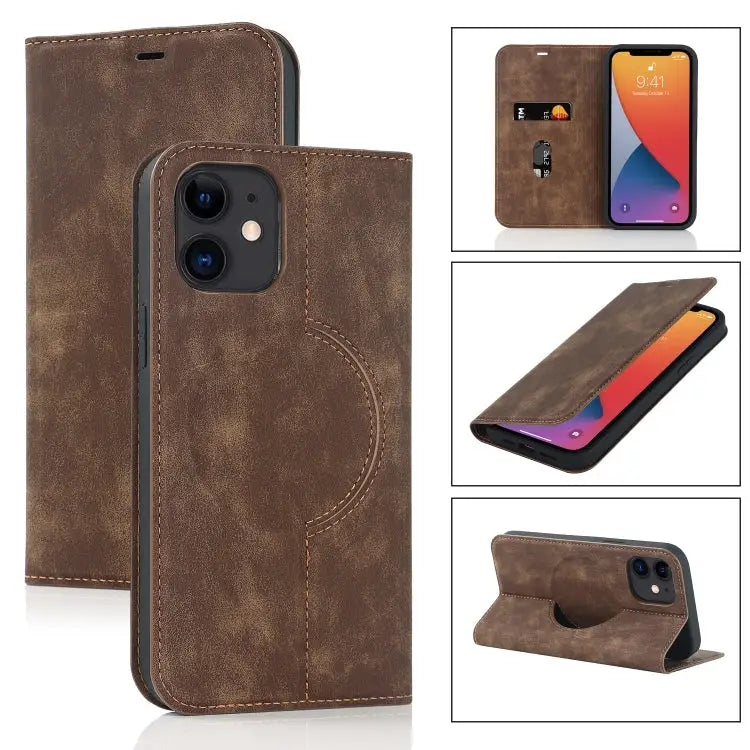 Wireless Charging Magsafe Leather Phone Case For iPhone 12 mini For iPhone 12 Pro For iPhone 12 For iPhone 13 mini