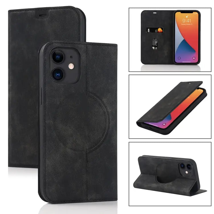 Wireless Charging Magsafe Leather Phone Case For iPhone 12 mini For iPhone 12 Pro For iPhone 12 For iPhone 13 mini